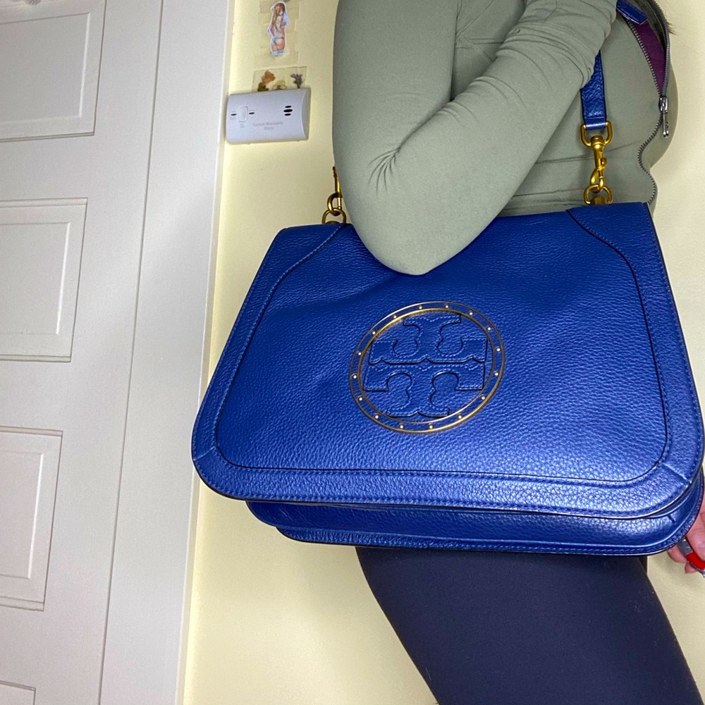 Brand New Tory Burch Navy Blue Crossbody Bag